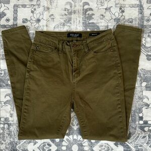 Judy Blue Olive Green Skinny Jeans Size 7/28 Style# JB88146